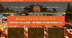 Desktop Screenshot of greatpumpkinfarm.com